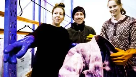 SAMARBETE. Konstnären Eric Mutel tillsammans med musikern Lisa Stenberg till vänster och dansaren Erika Pekula Pettersson till höger. Foto: Johan Söderlund