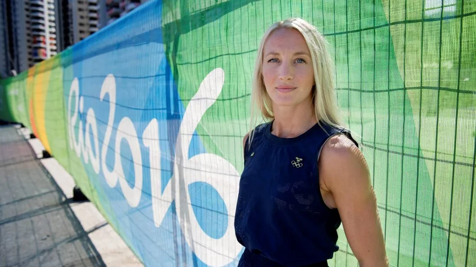 Sofia Mattsson i OS-byn.