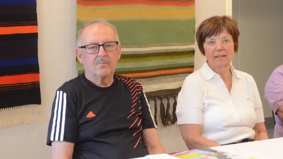 Kurt Lampinen, ordförande i Övertorneå demensförening och Kerstin Malmström, sekreterare.
