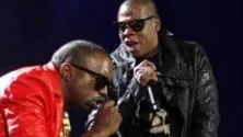 Kanye West och Jay-Z uppträdde på Yankee Stadium.