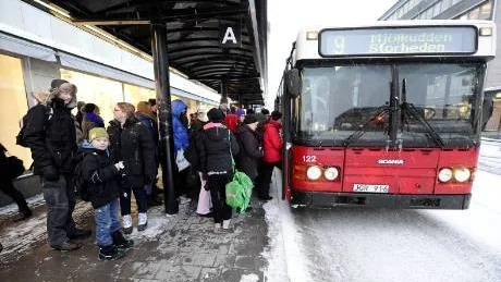 Repris 2011. Bussåkandet i Luleå ökar och målsättningen är att trenden ska bestå.Foto: Roland S Lundström