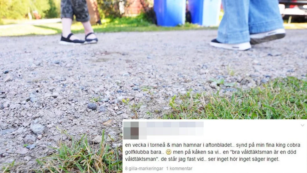 Facebook uppdatering. Så här stod det att läsa på Facebook.