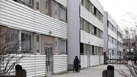 Här är trevåningshusen på Centrumområdet i Piteå som Pitebo AB vill bygga på med ytterligare två våningar - vilket ger totalt 50 nya lägenheter.