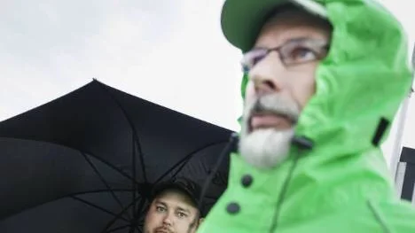 Jan Nilsson (längst fram), Boden och Jiri Björkman, Luleå, var två förare som inte hann köra den sista omgången.