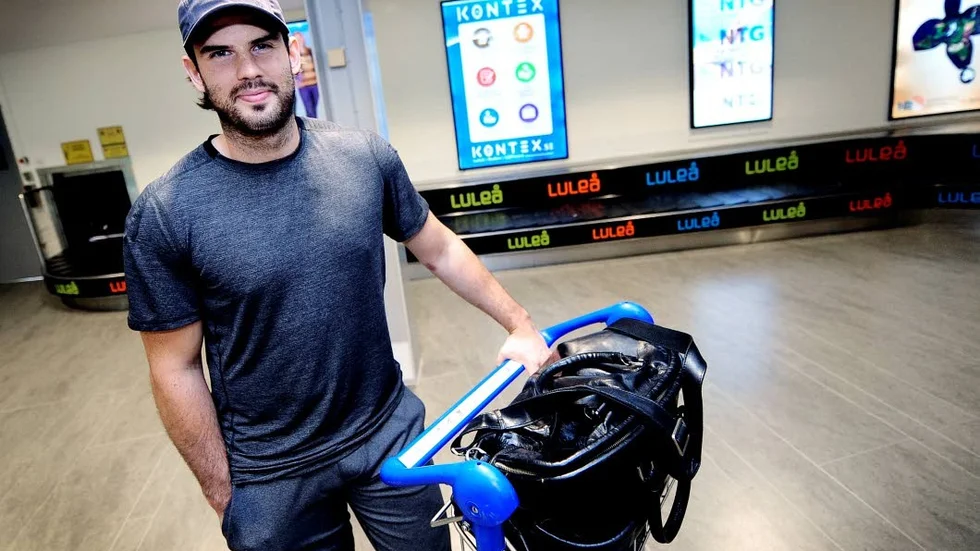 Lämnar. Stephen Dixon har packat allting inför avfärden till Finland.