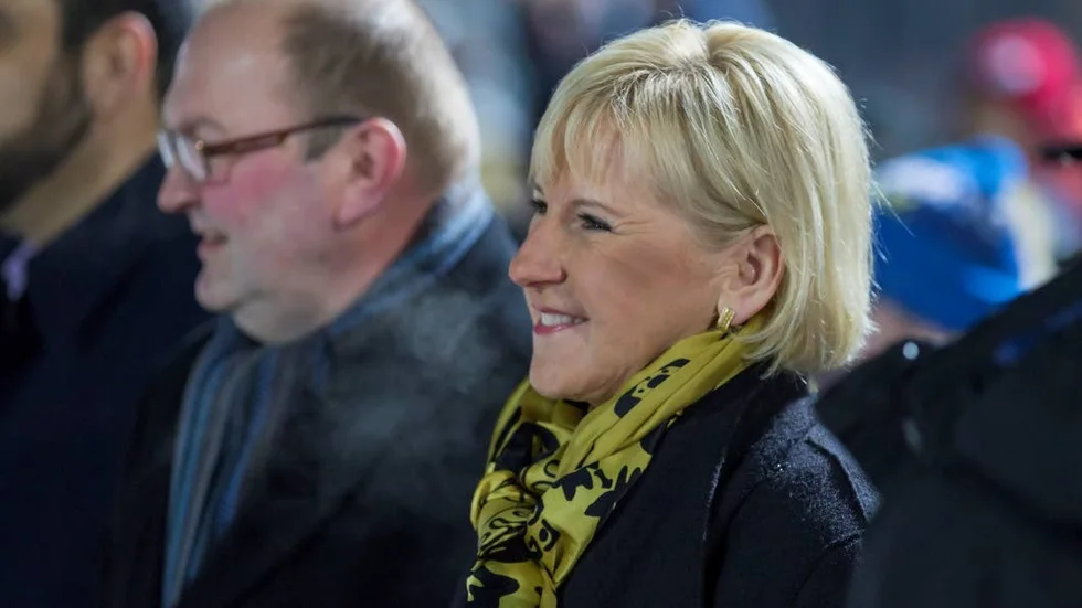Margot Wallström. Inviger Svenska Rallyt.