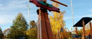 Lekutrustning sönderslagen igen