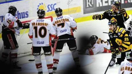 TWIN WEAKS. Johan Fransson och Jan Sandström var inne på alla Luleås baklängesmål mot Skellefteå i elitseriepremiären. Luleå förlorade med 1-3 och var egentligen aldrig nära en seger.