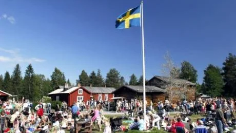 Allsång på Hägnan. Kan detta vara en bild av hur det kommer att se ut i sommar när allsång på Hägnan går av stapeln månne? Foto: Andreas Wälitalo