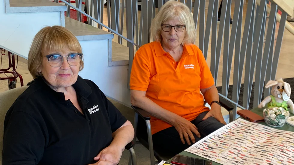 Helena Eklund och Ingalill Hammargård från Östra Sörmlands reumatikerförening.