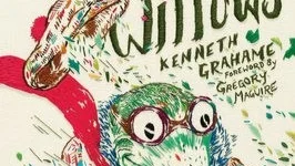 Rachell Sumpter har broderat omslaget till Kenneth Grahames "Det susar i säven".