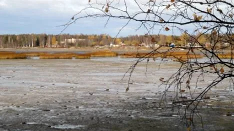 Vart tog Piteälven vägen? Så här såg det ut den 18 oktober från Bergsviken.
