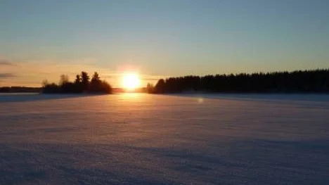 Solnedgång mellan tTngsholmen och Grytan.