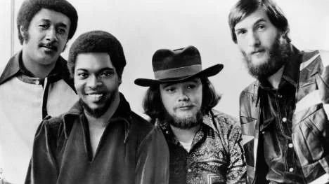 Booker T and the MG´s 1970, från vänster: Al Jackson, Booker T Jones, Donald "Duck" Dunn och Steve Cropper.