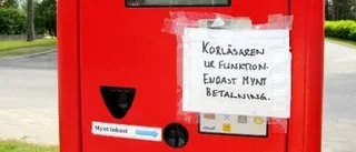 Trasig parkeringsautomat upprör