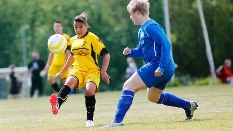 Nicoly Aprigio Da Silva är en av sex tjejer som spelar med det brasilianska laget Alianca i Piteå Summer Games.