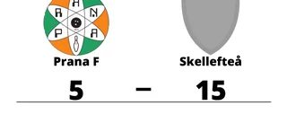 Skellefteå utklassade Prana F på bortaplan