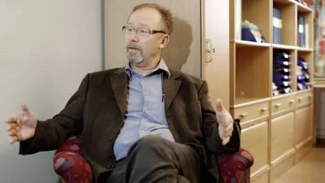 Birger Lindberg, chef för arbetsförmedlingen i Piteå, tror att jobbcoachningsverksamheten har kommit för att stanna. (Arkivbild). Klippet hämtat ur PT den 3 september 2009.