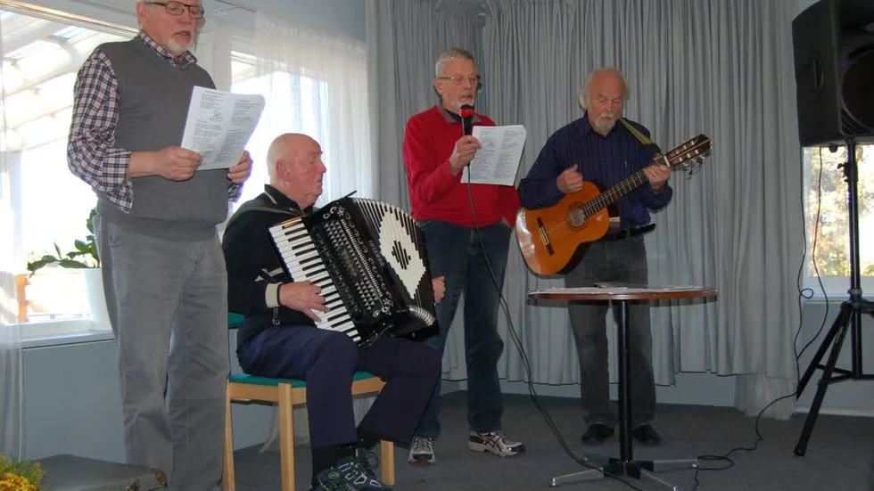 KBG. Karl-Gunnar Berggren, Georg Eriksson, Roland Lundberg och Alf Söderlund svarade för sång och musik.