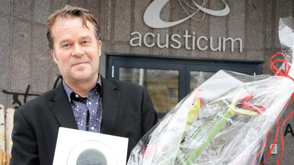 Pristagare. Per Anders Rudelius tog emot dokumentärfilmspriset som är på 100000 kronor.