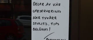 Utemöbler borta efter fräck stöld