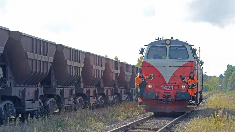 Försök. Ett nytt projekt för Inlandsbanan är transporter av kalksten som görs mellan Orsa och LKAB Malmberget.