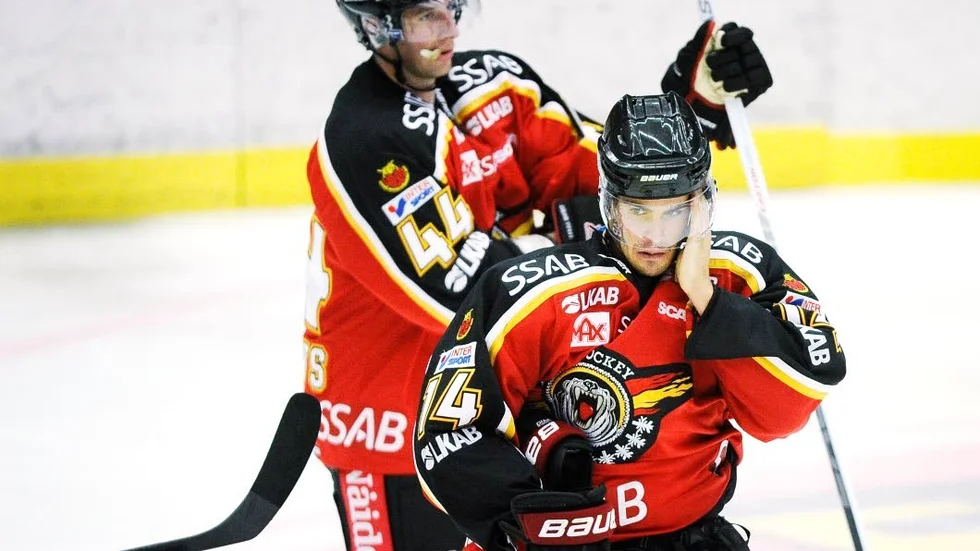 SKADAD. Karl Fabricius fick kliva av matchen mot Växjö med en skada.