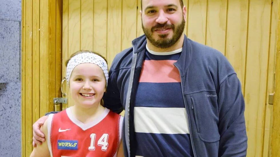Nöjda. Elisa Hopgood och Michael Hopgood var nöjd med Vråkens spel i F06 Easy Basketsammandrag.