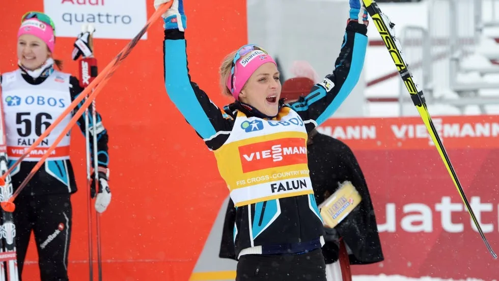 Segrarinnan. Therese Johaug, vem annars, vann lördagens 5 km klassiskt.