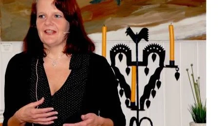 KOLLISSION MED GUD. Författaren Maria Küchen säger att hon blev "fullständigt slagen till marken" av Gud.