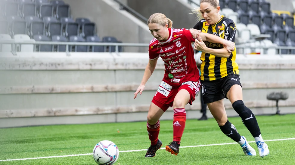 Det blev förlust för Hanna Andersson och Piteå IF borta mot BK Häcken. "Vi räckte inte hela vägen", konstaterade hon. 