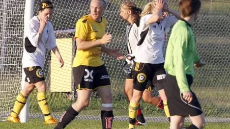 En bild som säger det mesta - det var inte Notvikens kväll.