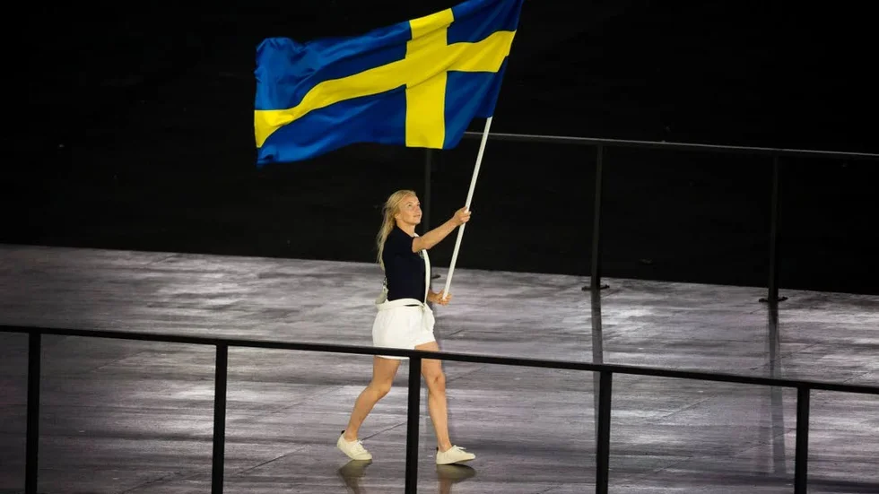 Fanbäraren. Sofia Mattsson laddar för en medalj i Europeiska spelen.