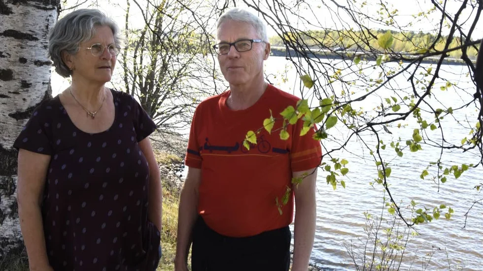 Meta Wiborgh och Mats Eliasson, officiella talespersoner för nätverket Kraftsamling för ensamkommande i Luleå.