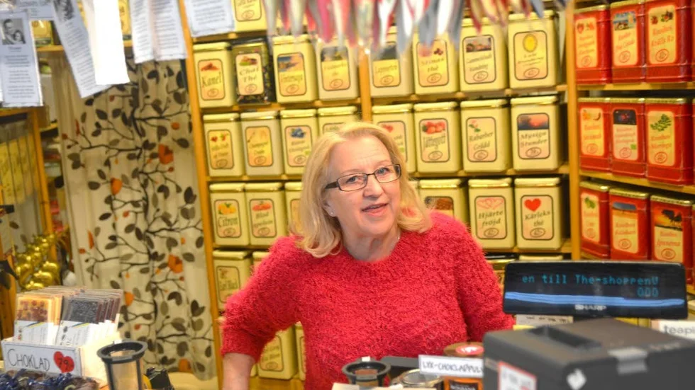 Anna-Stina på Thé-shoppen.