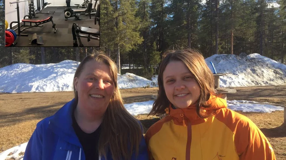 Nytt gym. Eva-Karin Johansson Björk och Josefine Johansson är två av de Nattavaarabor som sett till att gymmet blivit verklighet.