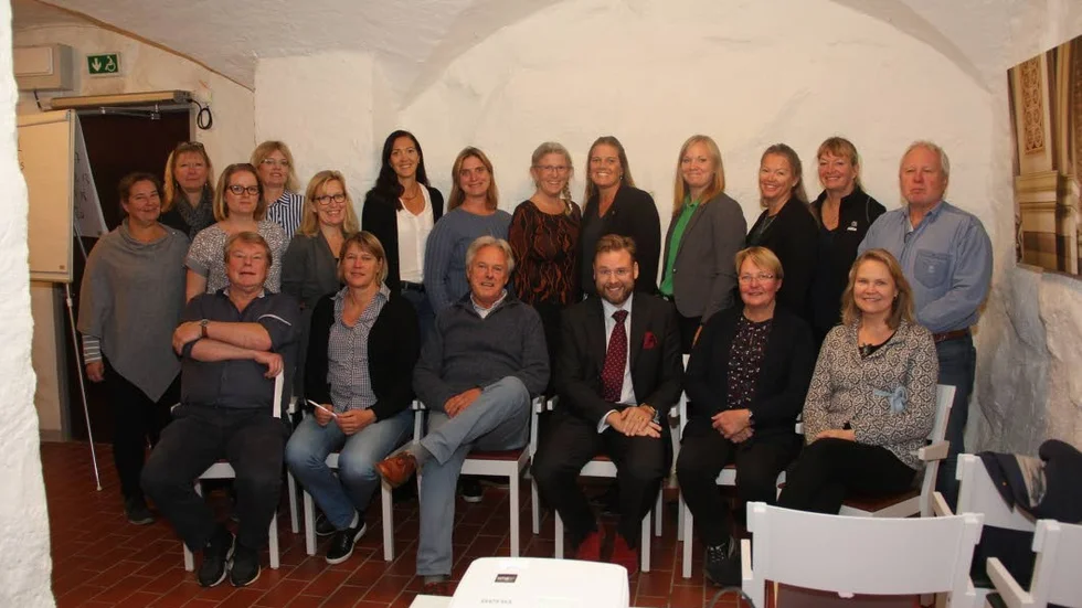 UF Kick-off sept 2018. På bilden de lärare som arbetar med UF på länets skolor.