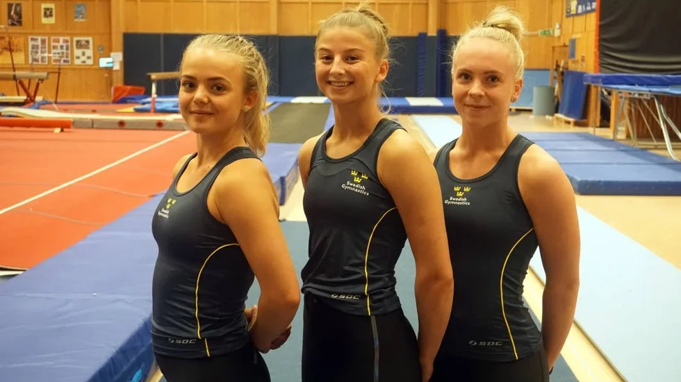 Linda Faghihi, Amanda Norén och Fanny Törngren från Uppsalaflickorna tävlar för olika landslag i EM.