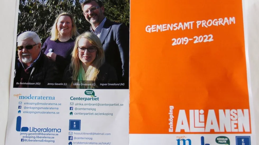 Alliansens gemensamma program inför valet i september.
