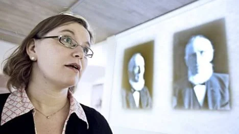 Maria Björkman, forskare som föreläser om rasbiologen Nils von Hofsten.