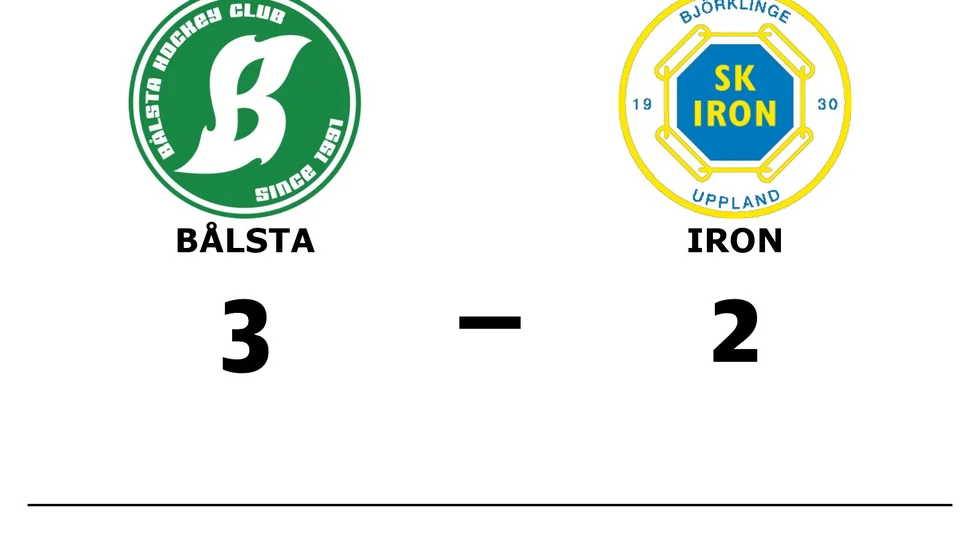 Bålsta HC vann mot SK Iron Hockey
