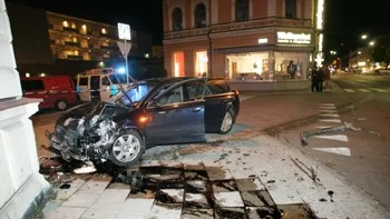 Olyckan på Vaksalagatan på fredagen.