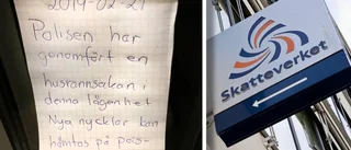 Okänd skrev sig på parets adress