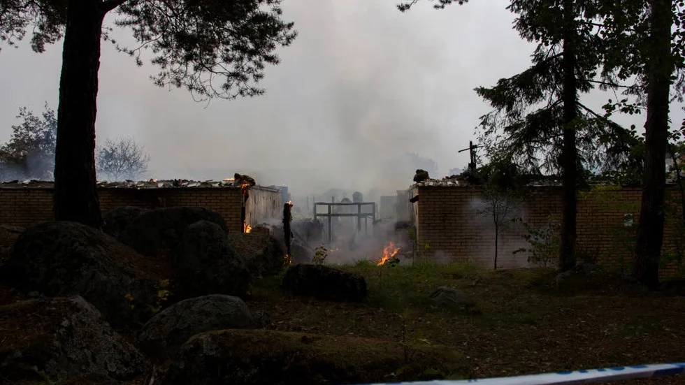 Branden ödelade två av tre sektioner av Gottsundaskolan.