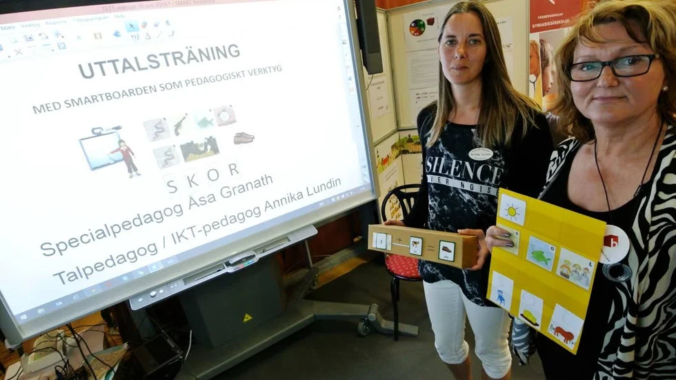 Delaktiga. Den digitala skrivtavlan gör Annika Lundins och Åsa Granaths elever mer delaktiga och de lär sig med både hjärnan och kroppen.