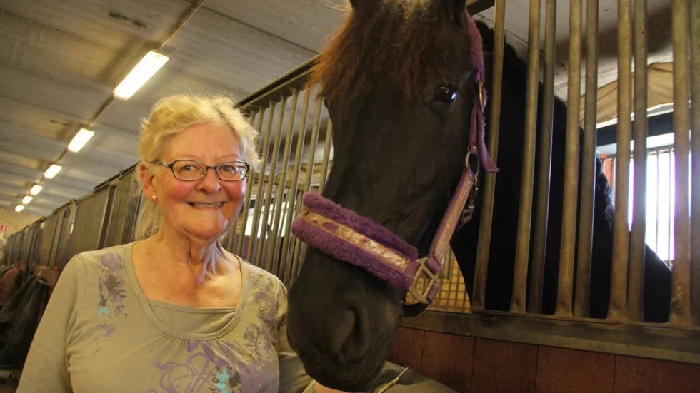 Ulla Andersson var med och startade Tierps Ryttarklubb för 40 år sedan.