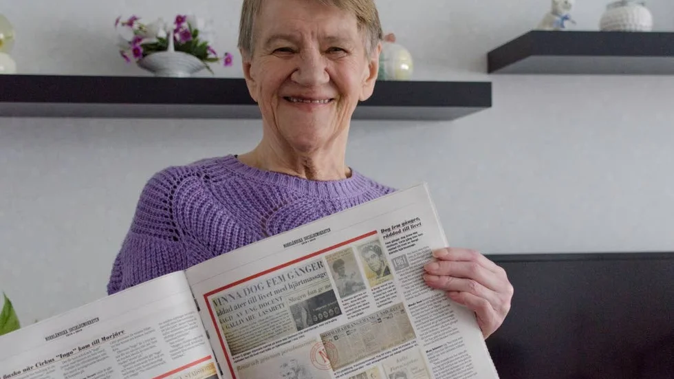 För 58 år sedan hamnade Anne-Maj Olausson i tidningarna då hon dog fem gånger och räddades till livet.