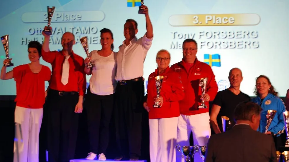 Brons. Marie och Tony Forsberg blev trea på NM.