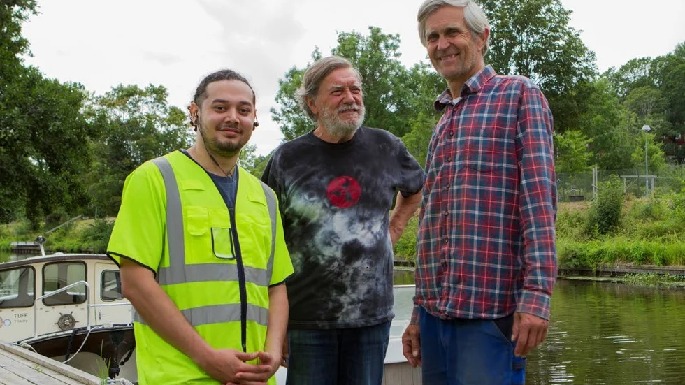 Richard Centena, Rolf "Roffen" Engström och Willy Palm är engagerade i Fyrisåns vänner, en av de föreningar som deltar i projektet i Ulleråker.