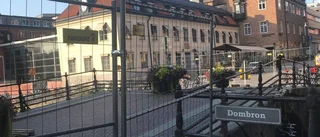 Dombron avstängd för ljusinstallation